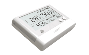The Ws1-Pro wifi and cellular wireless data logger has a large LCD screen to show temperature and humidity levels.