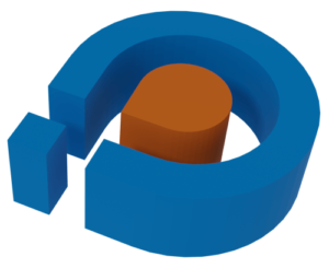 Three dimensional ubibot logo