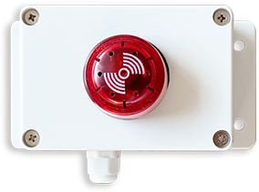 Light and sound alarm for wireless data loggers; smart plug accessories