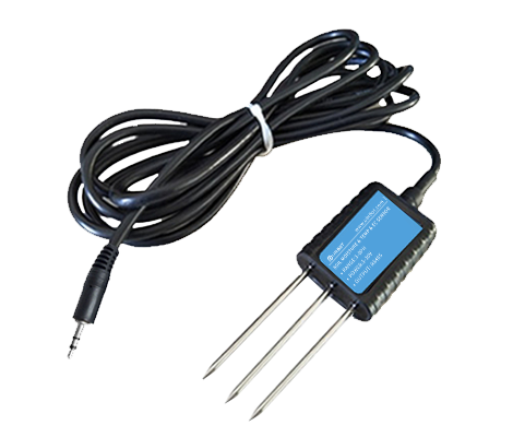Soil EC and Temperature Sensor can be used with the GS1 wireless data logger in horticulture applications; smart plug accessories