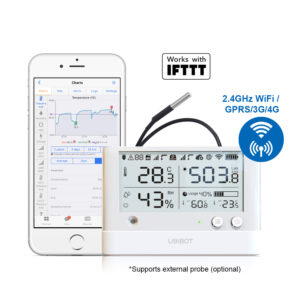 wifi and cellular wireless ws1-pro data logger can connect to a cell phone