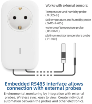 the sp1 smart plug can work with many different probes including the pt100 industrial temperature probe, PT100 RTD Sensor