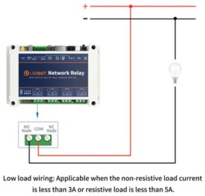 Network relay wiring diagram for low loads